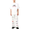 3b Αθλητικό T-shirt με εικονίδιο «White Black Red» 764235TPVD79065