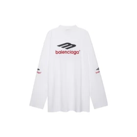 3B Sports Icon Μπλούζα με μακριά μανίκια Oversized “Λευκό Μαύρο Κόκκινο” 720250TPVD79065