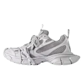 3XL Sneakers με ανακλαστικά στοιχεία «Γκρι πλέγμα και πολυουρεθάνη» 734734W3XLR1281