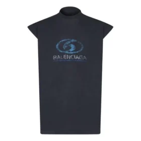 Αμάνικο T-shirt για σέρφερ «Black Blue» 767844TPVM31412