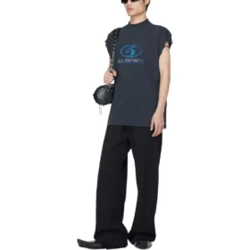 Αμάνικο T-shirt για σέρφερ «Black Blue» 767844TPVM31412