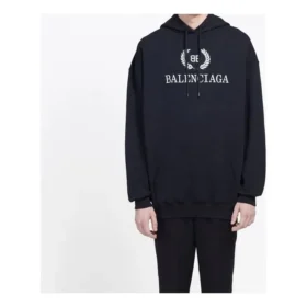 Ανδρικά Balenciaga BB με τυπωμένο λογότυπο στο στήθος, μαύρα 556143TDV521000