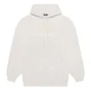 Ανδρικά Balenciaga FW21 με τύπωμα αλφαβήτου και λογότυπο, με κουκούλα και μακριά μανίκια, κρεμώδες λευκό 570811TIV552970