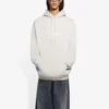 Ανδρικά Balenciaga FW21 με τύπωμα αλφαβήτου και λογότυπο, με κουκούλα και μακριά μανίκια, κρεμώδες λευκό 570811TIV552970