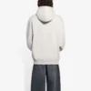 Ανδρικά Balenciaga FW21 με τύπωμα αλφαβήτου και λογότυπο, με κουκούλα και μακριά μανίκια, κρεμώδες λευκό 570811TIV552970