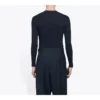 Ανδρικά Balenciaga με ελαστικό, μακρυμάνικο, μαύρο, με τυπωμένο το εμβληματικό λογότυπο της μάρκας 620966TIV491070