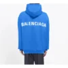 Ανδρικά Balenciaga με λογότυπο στην πλάτη και αλφαβητική εκτύπωση, μπλε 570811THV798077