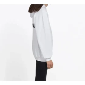 Ανδρικά Balenciaga με μεγάλο λογότυπο στην πλάτη, μονόχρωμη εκτύπωση, λευκά 508184TYK549000
