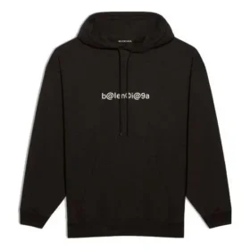Ανδρικά Balenciaga με το εμβληματικό λογότυπο στο στήθος, μαύρα 570811TIV511070