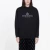 Ανδρικά Balenciaga με τυπωμένο λογότυπο αλφάβητου, μαύρα 570811TGV701000