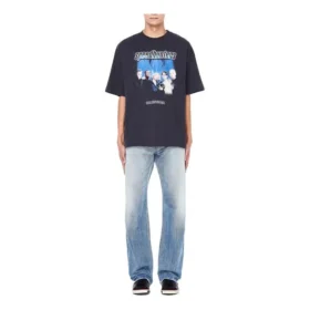 Ανδρικά Balenciaga Speed Hunters Μαύρο Μπλε Λουράκι Κοντομάνικο Γκρι 541875TCV381055