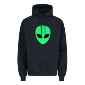 Ανδρικά Balenciaga SS21 Alien με εκτύπωση λογότυπου, παχιά εκτύπωση, κλασικό μαύρο 641679TJV959113
