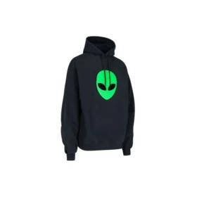 Ανδρικά Balenciaga SS21 Alien με εκτύπωση λογότυπου, παχιά εκτύπωση, κλασικό μαύρο 641679TJV959113
