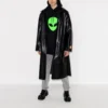 Ανδρικά Balenciaga SS21 Alien με εκτύπωση λογότυπου, παχιά εκτύπωση, κλασικό μαύρο 641679TJV959113