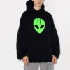 Ανδρικά Balenciaga SS21 Alien με εκτύπωση λογότυπου, παχιά εκτύπωση, κλασικό μαύρο 641679TJV959113