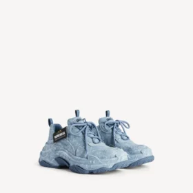 Ανδρικά καμβά Sneakers Triple S σε μπλε χρώμα