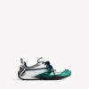 Ανδρικά πάνινα Sneakers Radar Gradient Lines σε ανοιχτό γκρι/πράσινο/μαύρο