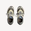 Ανδρικά πάνινα Sneakers Radar Gradient Lines σε καφέ/μπλε/κίτρινο/γκρι