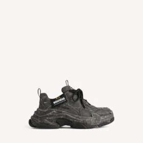 Ανδρικά πάνινα Sneakers Triple S σε μαύρο χρώμα