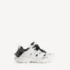 Ανδρικά πάνινα Sneakers τύπου track shirt σε λευκό
