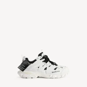 Ανδρικά πάνινα Sneakers τύπου track shirt σε λευκό