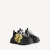 Γυναικείο Sneakers τύπου «Triple S Tape Type» σε μαύρο/κίτρινο