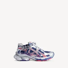 Ανδρικά Runner Sneakers με χρωματική διαβάθμιση σε μπλε ναυτικό/κόκκινο/γκρι