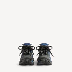 Ανδρικά Runner Sneakers με πλέγμα σε διαβαθμισμένη απόχρωση σε μαύρο/μπλε/γκρι