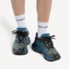 Ανδρικά Runner Sneakers με πλέγμα σε διαβαθμισμένη απόχρωση σε μαύρο/μπλε/γκρι