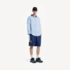 Ανδρικά Runner Sneakers με πλέγμα σε διαβαθμισμένη απόχρωση σε μαύρο/μπλε/γκρι