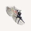 Ανδρικά Sneakers 3XL με διαιρεμένο λογότυπο σε χρώματα κελύφους αυγού/κόκκινο/ναυτικό μπλε