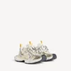 Ανδρικά Sneakers 3XL με διακοσμητικά στοιχεία σε λευκό/κίτρινο/ασημί/μαύρο