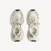 Ανδρικά Sneakers 3XL με διακοσμητικά στοιχεία σε λευκό/κίτρινο/ασημί/μαύρο