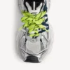 Ανδρικά Sneakers 3XL με πλεγμένα κορδόνια σε γκρι/κίτρινο νέον