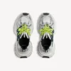 Ανδρικά Sneakers 3XL με πλεγμένα κορδόνια σε γκρι/κίτρινο νέον