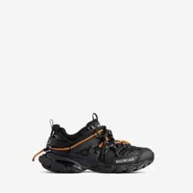 Ανδρικά Sneakers με κορδόνια για τρέξιμο σε μαύρο/πορτοκαλί