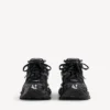 Ανδρικά Sneakers με LED σε μαύρο χρώμα