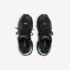 Ανδρικά Sneakers με LED σε μαύρο χρώμα