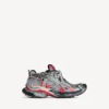 Ανδρικά Sneakers με ντεγκραντέ σε γκρι/κόκκινο/μαύρο