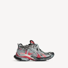 Ανδρικά Sneakers με ντεγκραντέ σε γκρι/κόκκινο/μαύρο