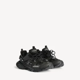 Ανδρικά Sneakers με τρύπες σε μαύρο χρώμα