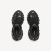 Ανδρικά Sneakers με τρύπες σε μαύρο χρώμα