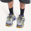 Ανδρικά Sneakers σε μωβ/πορτοκαλί/γκρι