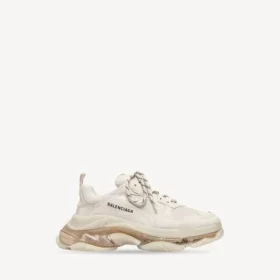 Ανδρικά Sneakers Triple S με διαφανή σόλα σε λευκό χρώμα