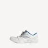 Ανδρικά Sneakers τύπου «Hamptons» με φθαρμένη εμφάνιση σε λευκό/σκούρο μπλε/γκρι