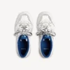 Ανδρικά Sneakers τύπου «Hamptons» με φθαρμένη εμφάνιση σε λευκό/σκούρο μπλε/γκρι