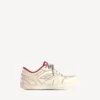 Γυναικείο παπούτσι τύπου Sneakers «Hamptons» με μέτρια φθορά σε χρώμα υπόλευκο/κόκκινο