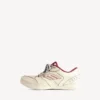 Γυναικείο παπούτσι τύπου Sneakers «Hamptons» με μέτρια φθορά σε χρώμα υπόλευκο/κόκκινο