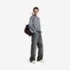 Ανδρικά Sneakers τύπου «Hamptons» με μέτρια φθορά σε χρώμα υπόλευκο/κόκκινο