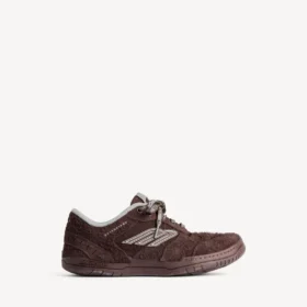 Ανδρικά σουέτ Sneakers «Hamptons» σε σκούρο καφέ/γκρι